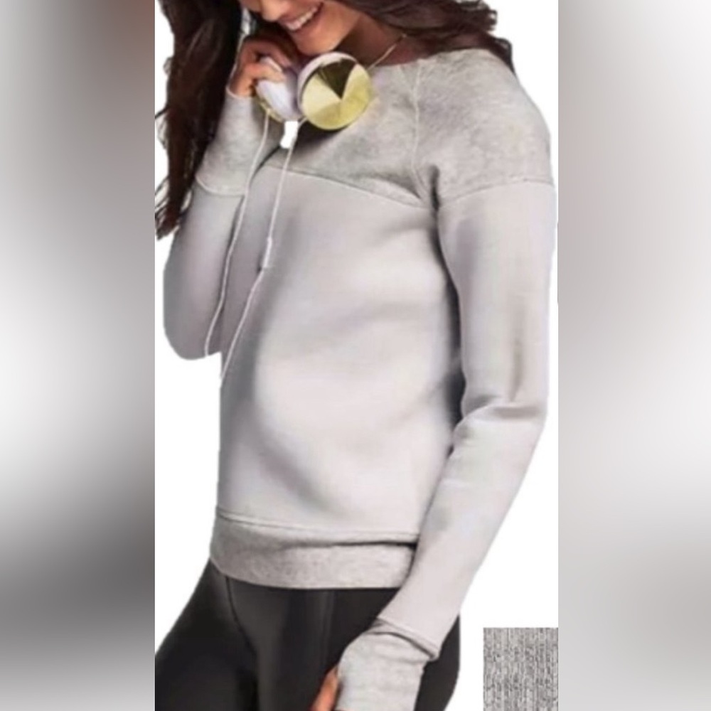Athleta Fuse Scuba Crewneck Sweatshirt, Small
